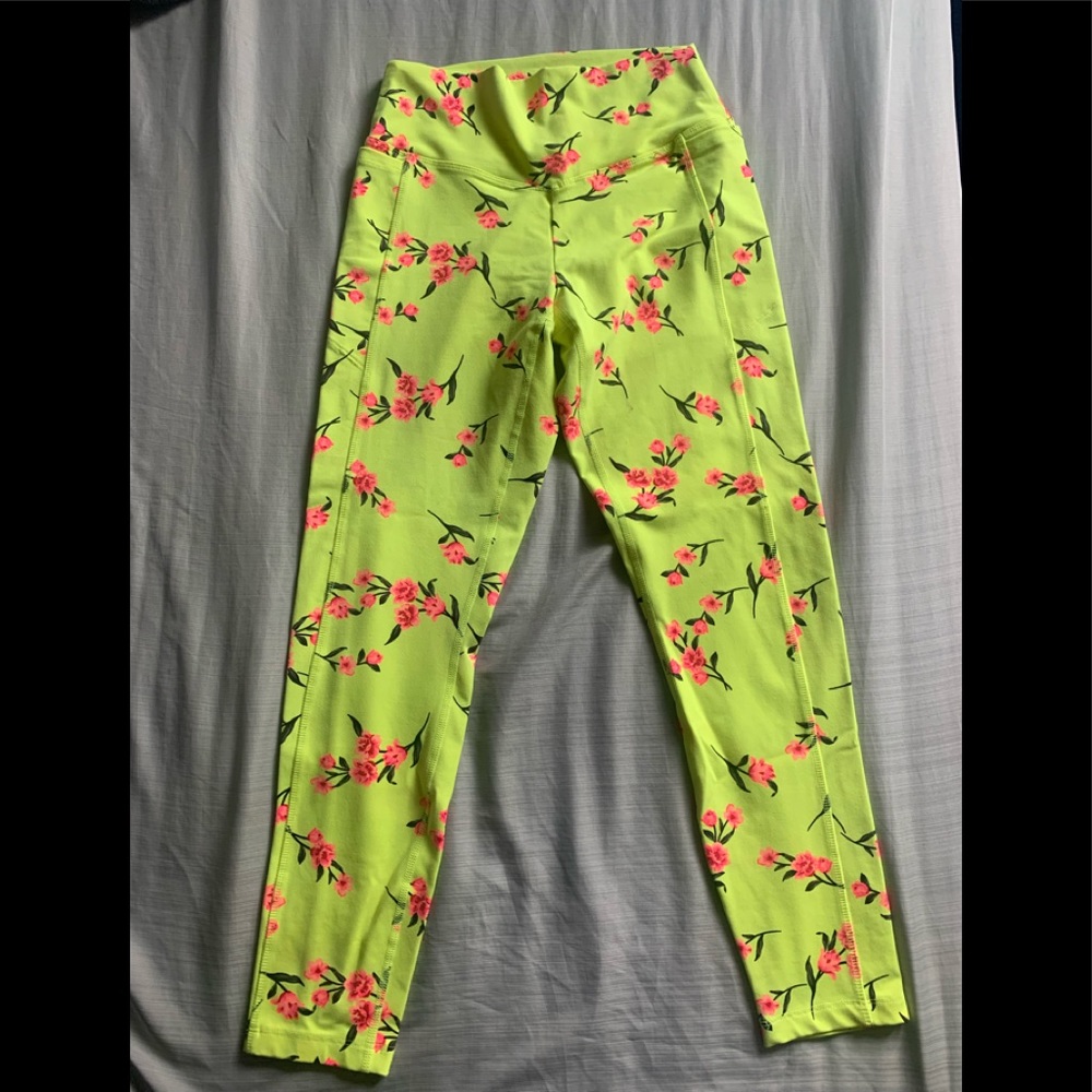 Pink Victoria Secret Floral leggings
